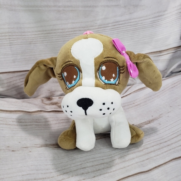 Big Big Baby Pets Sad Hound Dog Plush Stuffed Toy Clip 7 Inch 2022 Brown White - Picture 1 of 7